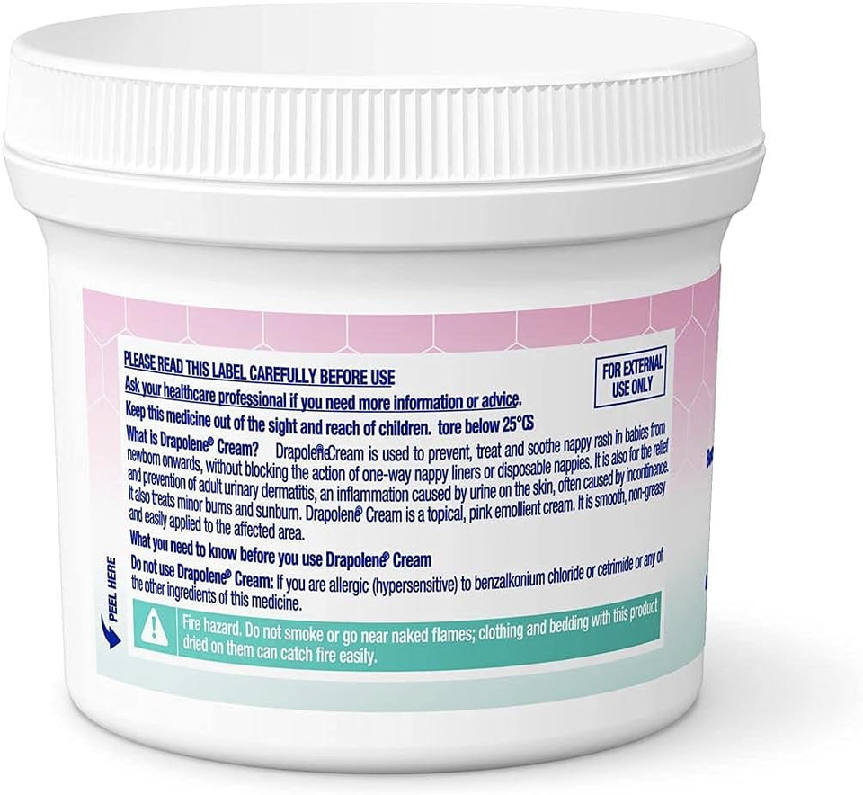 2 x Drapolene Cream 350g tub | For Sore Skin Caused by Incontinence