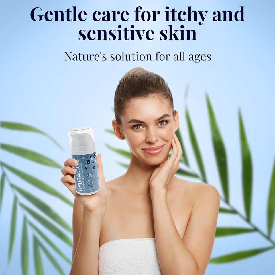 HydraNure Natural Organic Eczema Cream & Treatment for Babies & Adults-Cools Soothes Repairs & Protects Baby's Skin by Parents for Baby Eczema & Dry Itchy Skin Adult Eczema Psoriasis Sunburn (40ml)