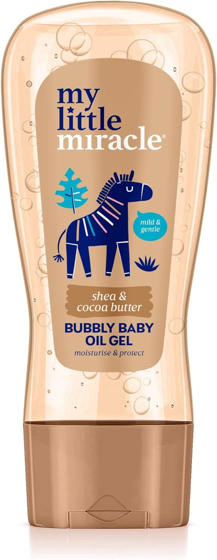My Little Miracle Bubbly Baby Oil Gel Shea & Cocoa Butter Ideal For Baby Massage, Moisturises & Protects From Dryness 200ml