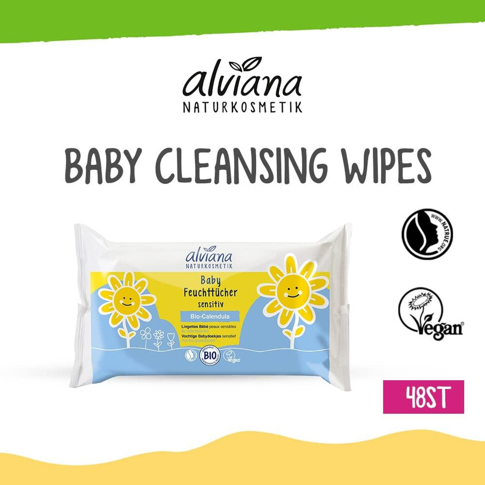 Alviana Baby Cleansing Wipes Pack of 48