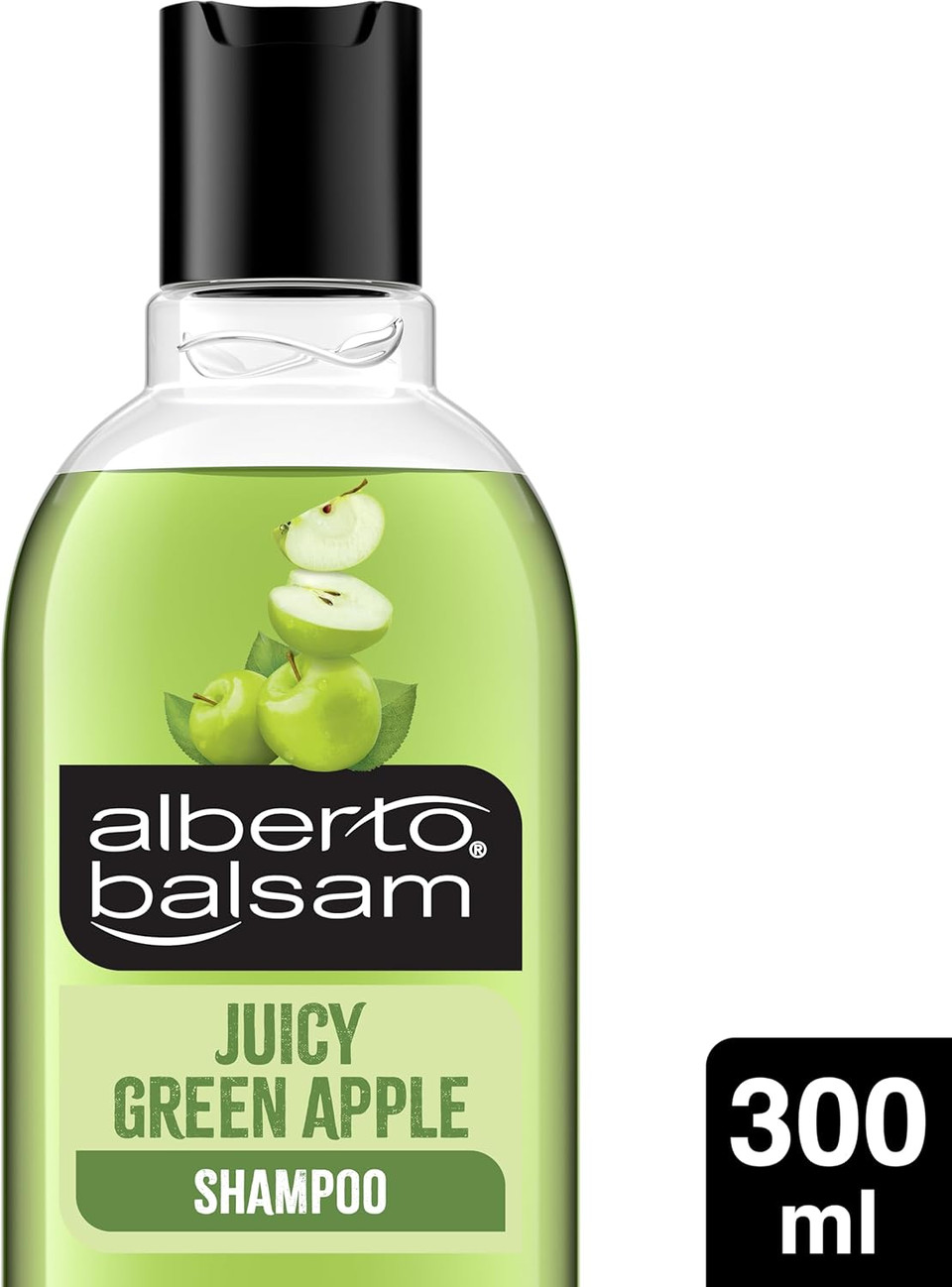 Alberto Balsam Juicy Green Apple Shampoo - 300ml - 24HR Fragrance - Pro-Vitamin B5 - All Hair Types Alberto Balsam Juicy Green Apple Shampoo - 300ml - 24HR Fragrance - Pro-Vitamin B5 - All Hair Types