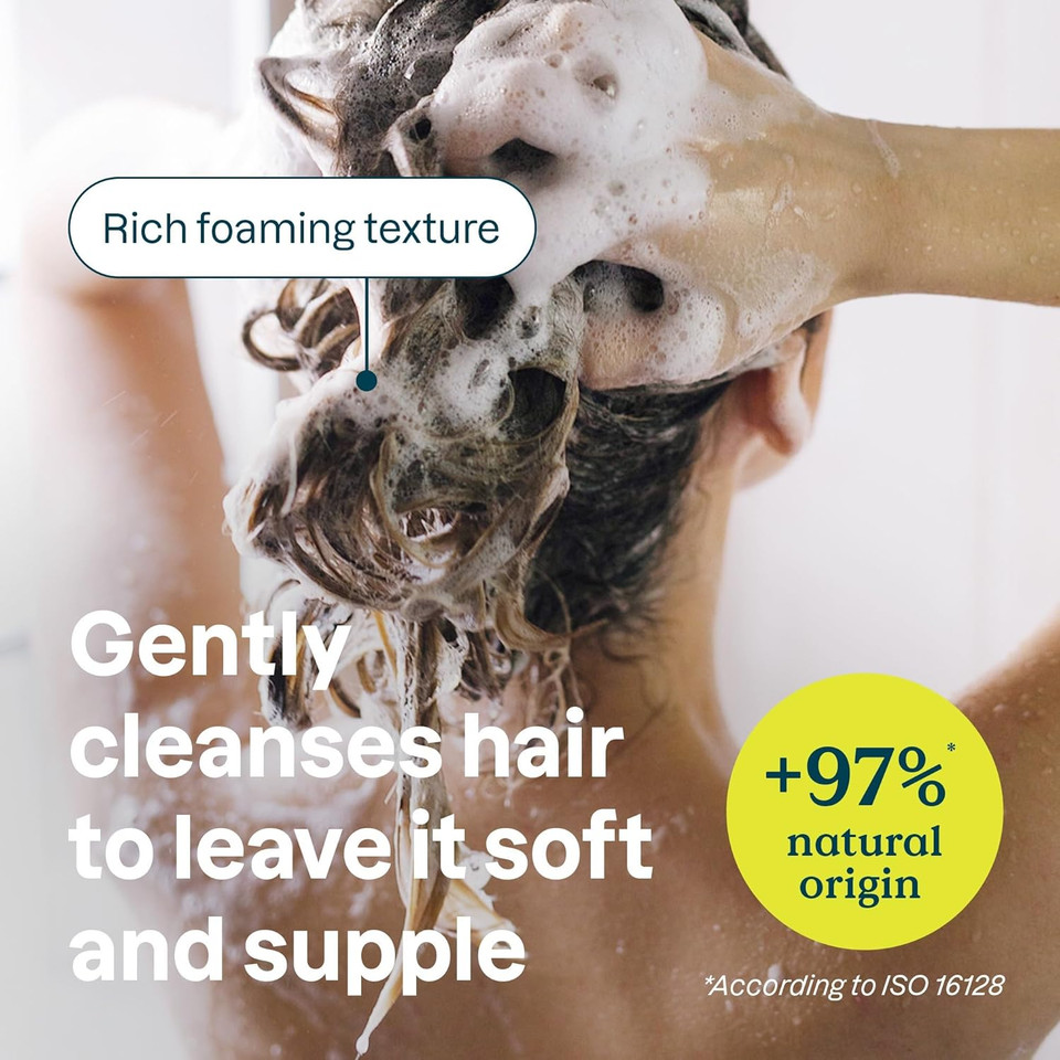 ATTITUDE Nourishing Hair Shampoo for Sensitive Dry Scalp, EWG Verified, Soothing Oat, Dry and Damaged Hair, Naturally Derived Ingredients, Vegan and Plant-Based, 473 mL