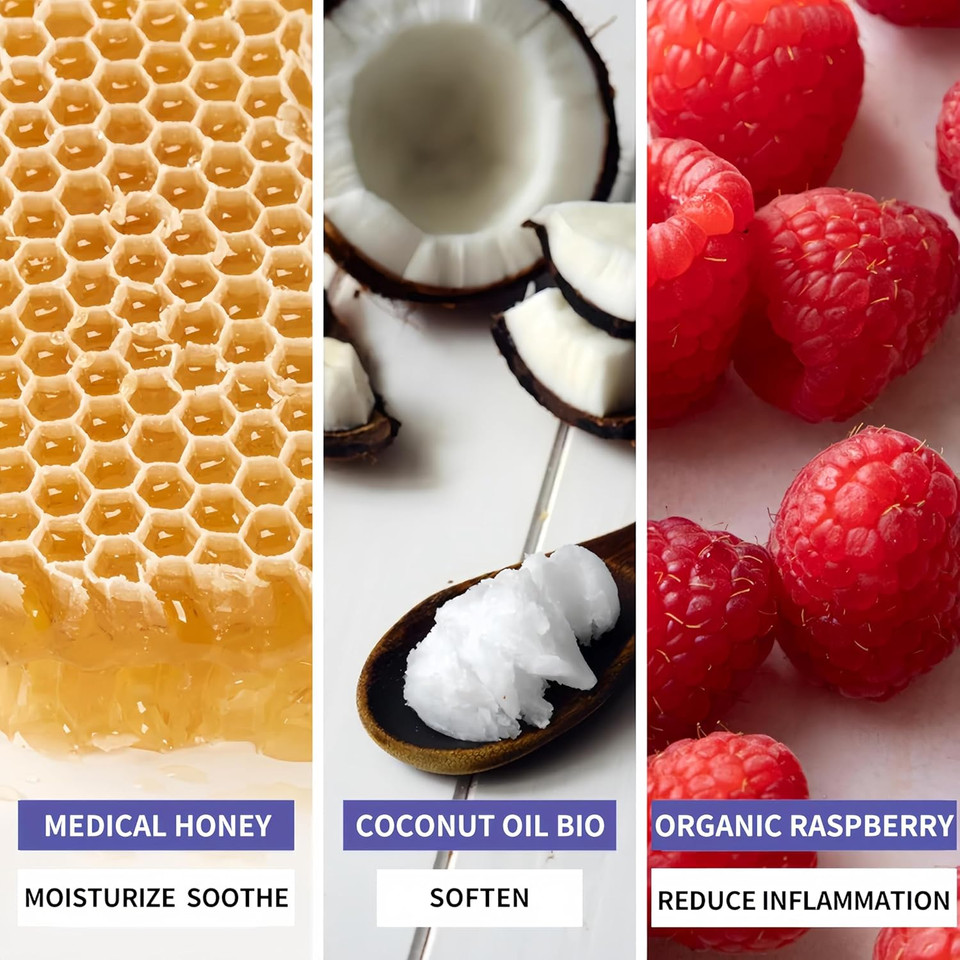 Bee Nature - Organic Baby Shampoo - Honey Mousse - Cradle Cap Treatment - Tear-Free - 99.3% Natural - Suitable for Newborns Toddlers with Dry, Sensitive, Itchy, Eczema Scalp - Pack of 2(2 x 200ml)