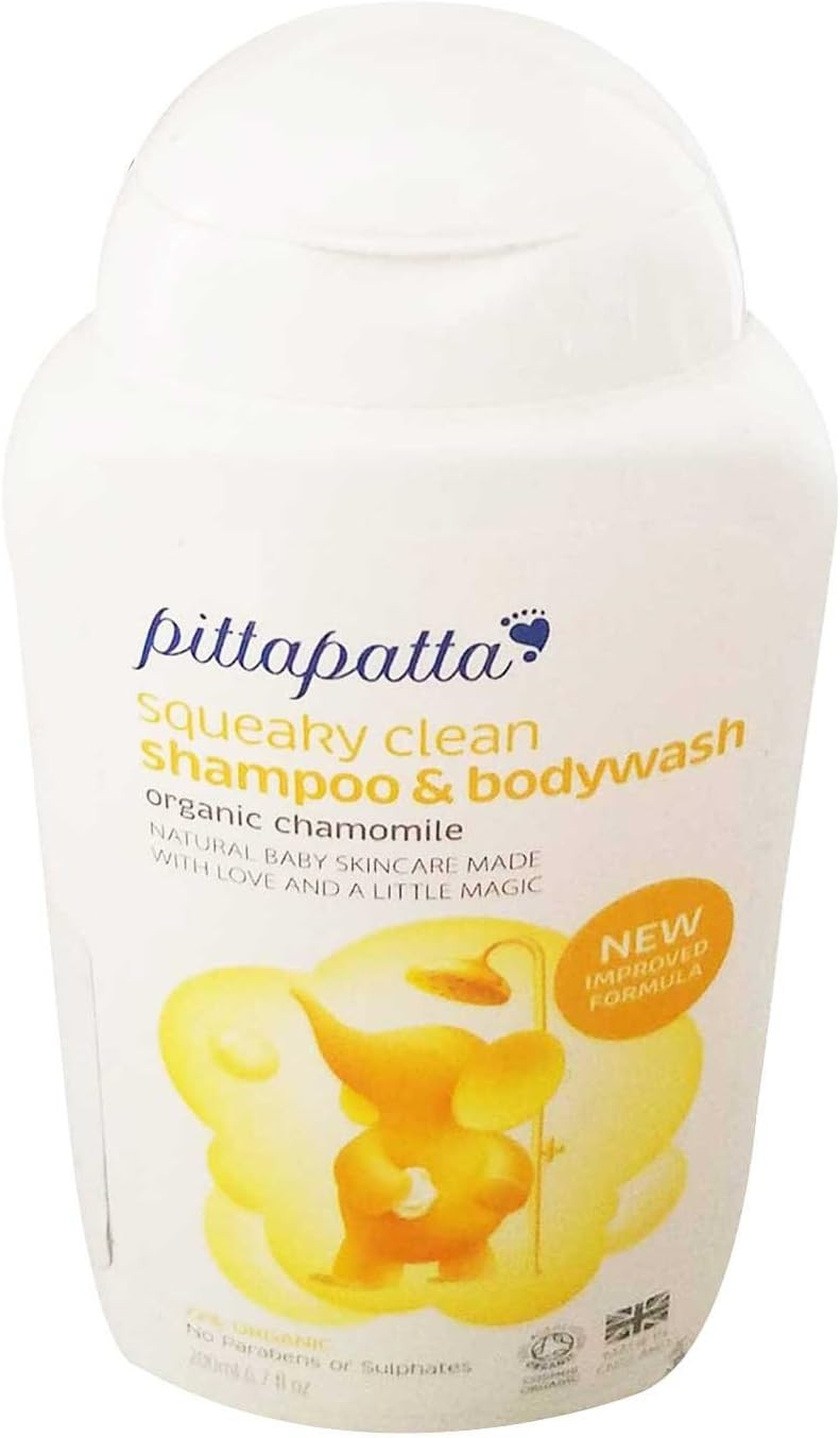 Pittapatta Organic Squeaky 200ml Clean Shampoo and Body Wash