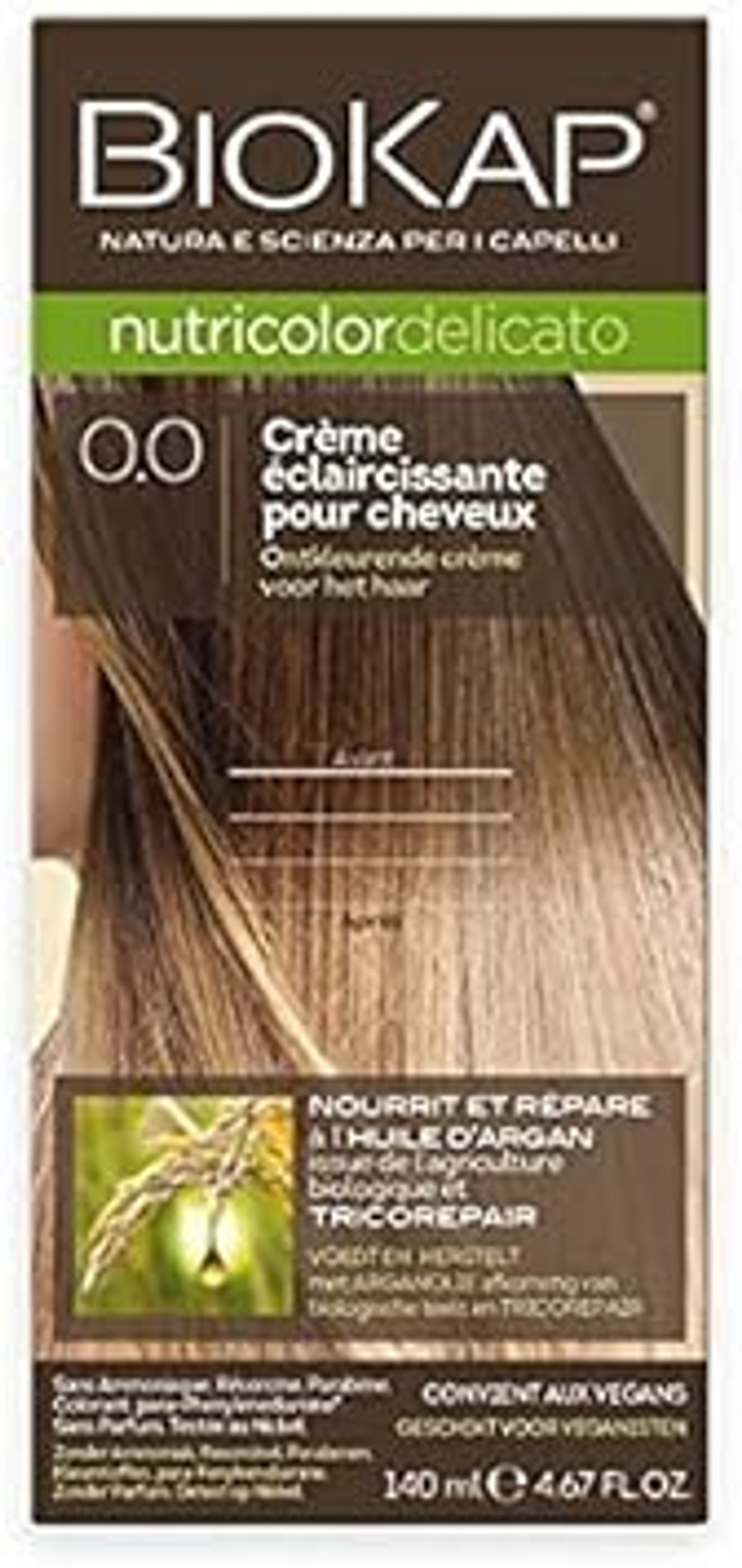 Biokap Nutricolor Delicato Crème Eclaircissante pour Cheveux 0.0 140ml