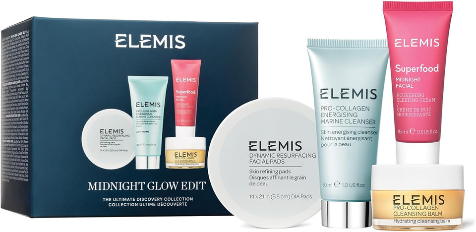 ELEMIS Gift Set  Luxury Skincare Gift Set for Women  Radiant Glow Essentials for Face  Perfect Holiday, Birthday or Self-Care Gift