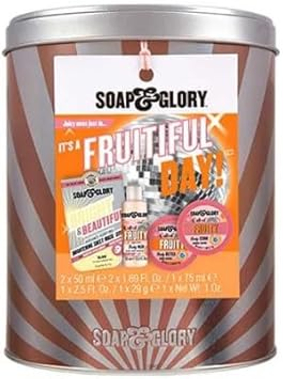 Soap & Glory - It's a Fruity-ful Day Gift Tin - Limited Edition Christmas 2023