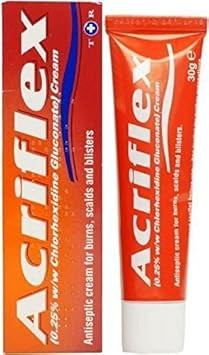 SIX Packs of Acriflex Antiseptic Cream 30g