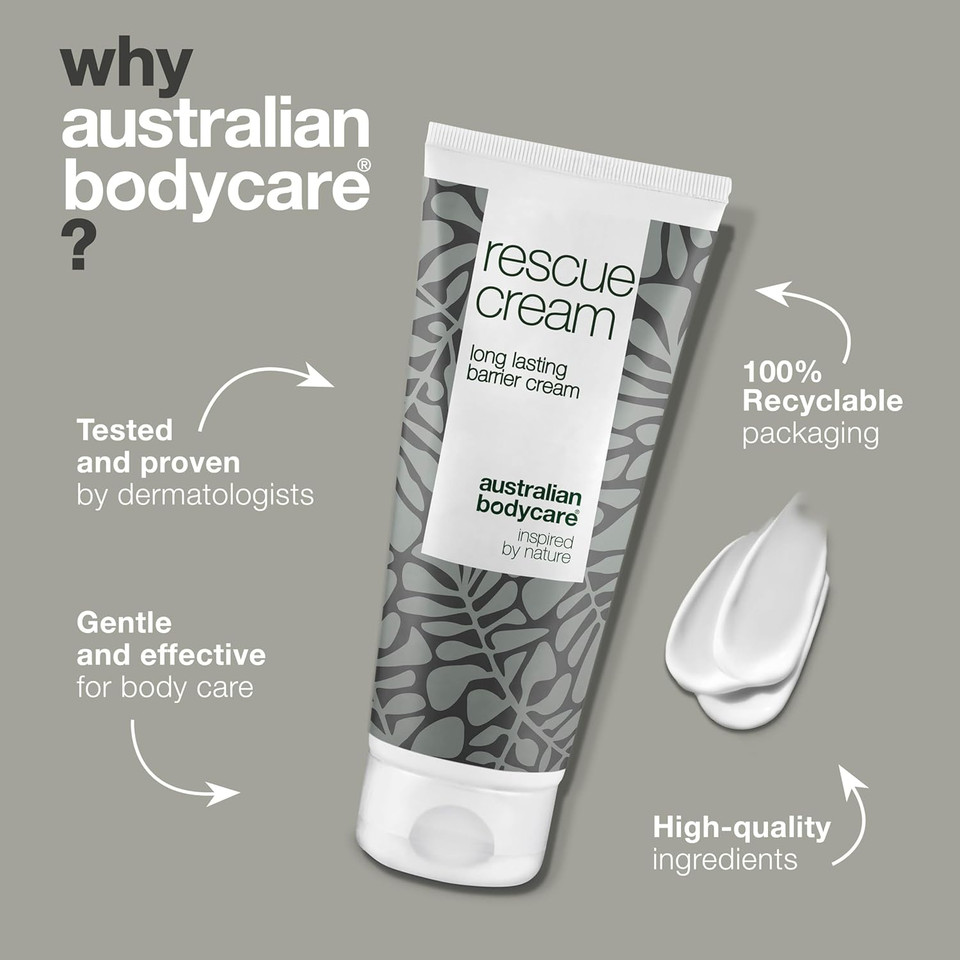 Australian Bodycare Rescue Cream for Sore Skin | Anti Redness Cream for Sore Bum | Bedsore Treatment | Healing Cream for Wounds & Nappy Rash | Barrier Cream for bedsores | 100ml