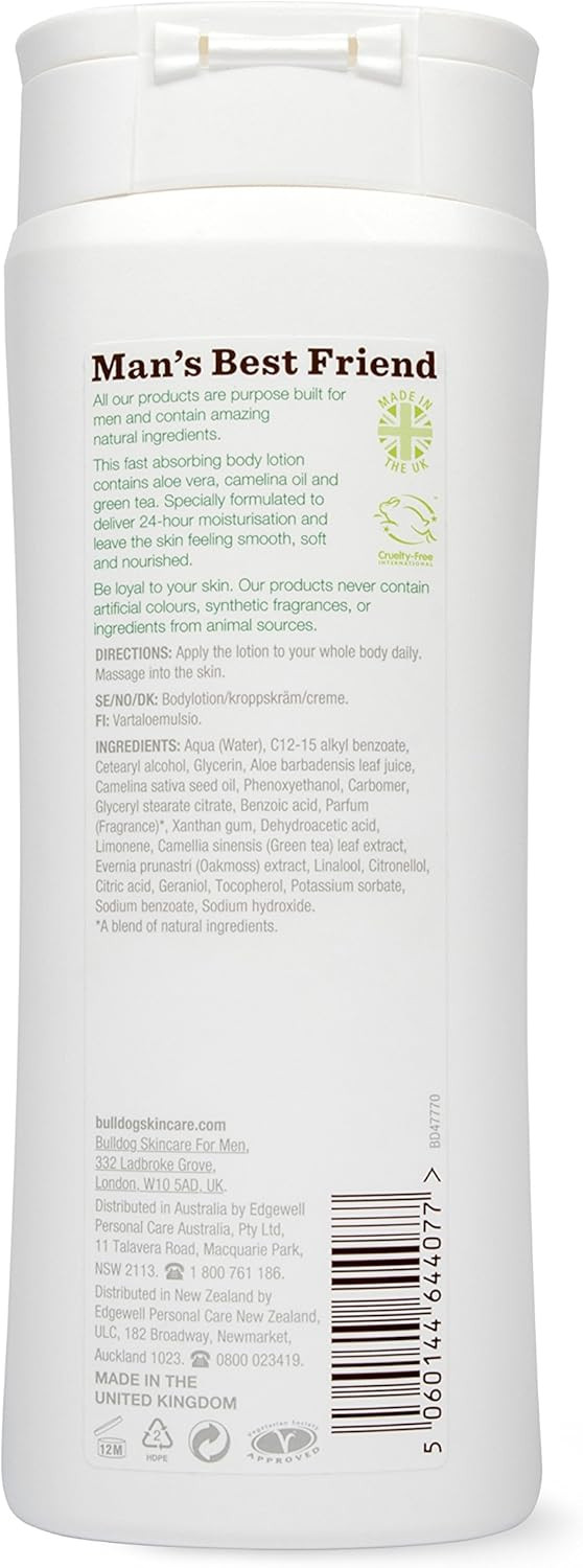 Bulldog Skincare Original Body Lotion for Men 250 ml (Pack of 2)