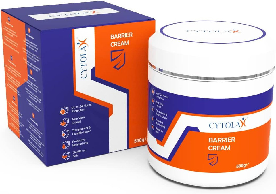 Cytolax Barrier Cream 500g | Durable 24hour Protection | Prevents Skin Irritation & Sores | Improves Elasticity & Repairs Damaged Skin | Incontinence Cream with Shea Butter & Aloe Vera extracts