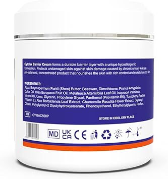 3pk Cytolax Barrier Cream 500g | Durable 24hour Protection | Prevents Skin Irritation & Sores | Improves Elasticity & Repairs Damaged Skin | Incontinence Cream with Shea Butter & Aloe Vera extracts