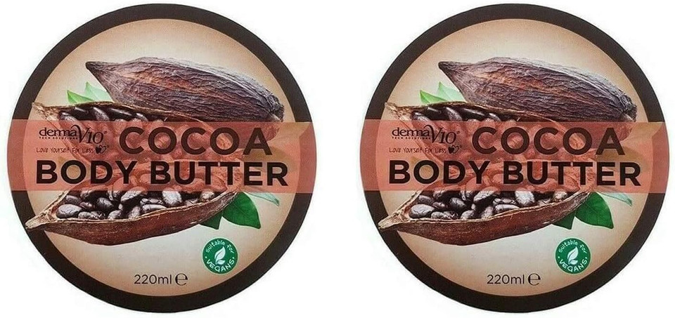 Derma V10 Cocoa Body Butter 220ml - Pack of 2