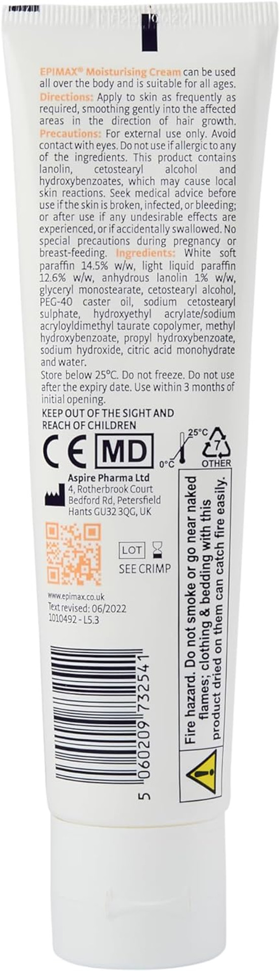 Epimax Moisturising Cream - 100g