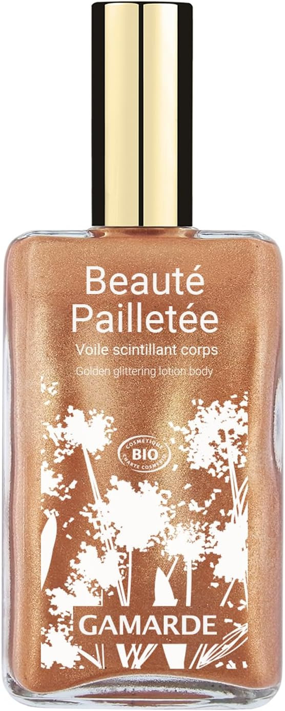 Golden Glittering Lotion Body by Gamarde for Women - 3 oz Body Lotion