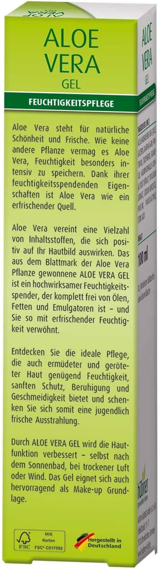 Hübner Aloe Vera Gel Body Gel - Double Pack (2 x 50 ml)