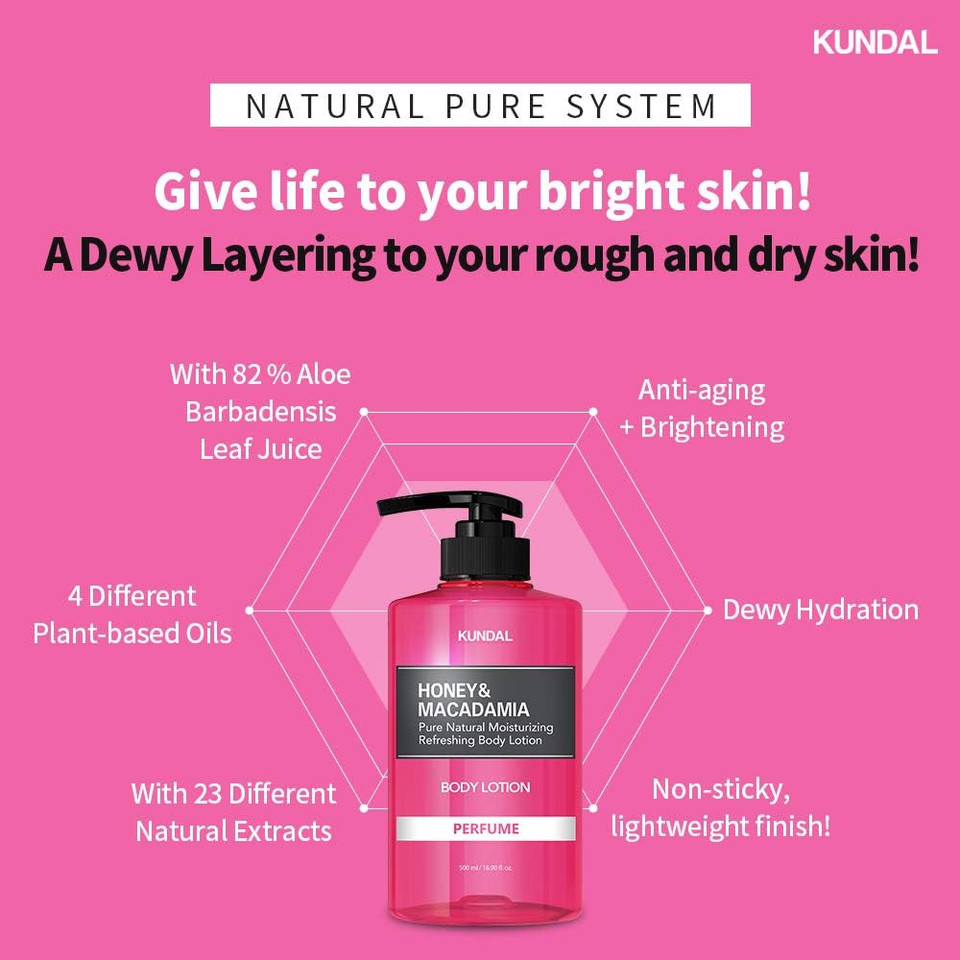 [KUNDAL] Moisture Body Lotion 500ml (Amber Vanilla)