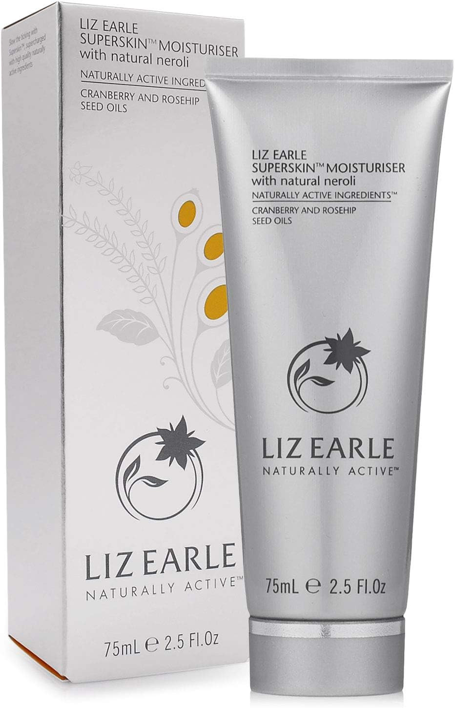 SUPERSIZE 75ml Liz Earle Superskin Moisturiser with natural neroli 75ml (tube) SUPERSIZE (boxed)