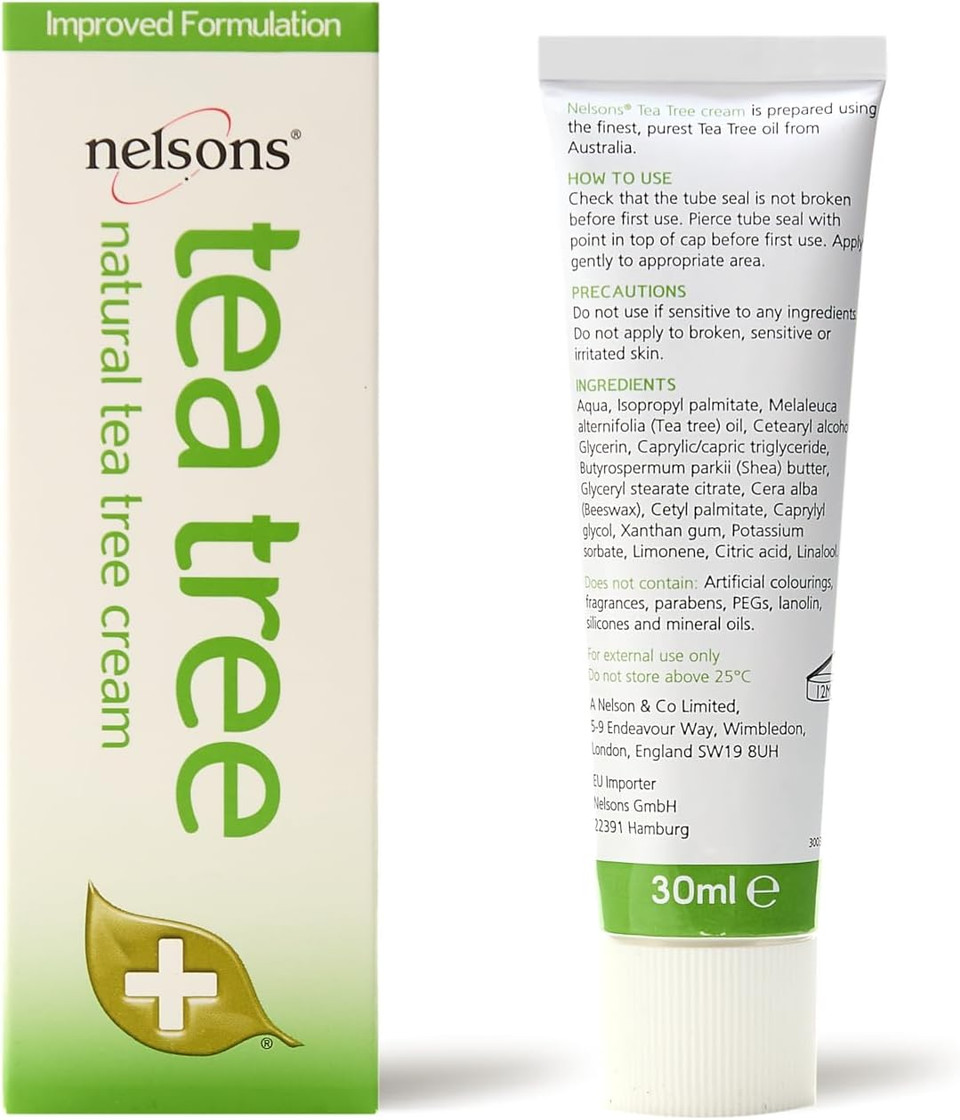 Nelsons Tea Tree Cream 30ml (Pack of 2)