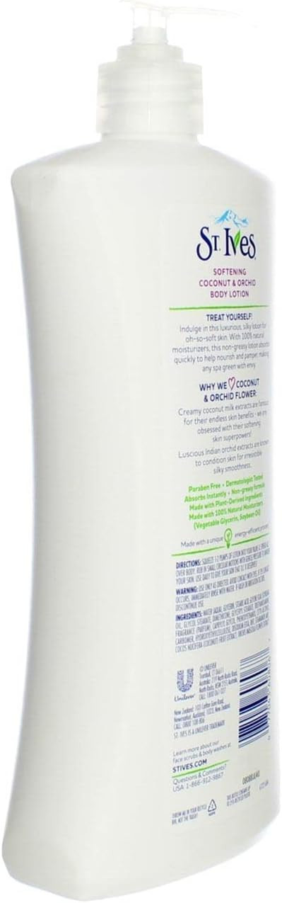 St Ives Body Lotion 21oz Soft And Silky(Coconut/Orchid) (3 Pack)