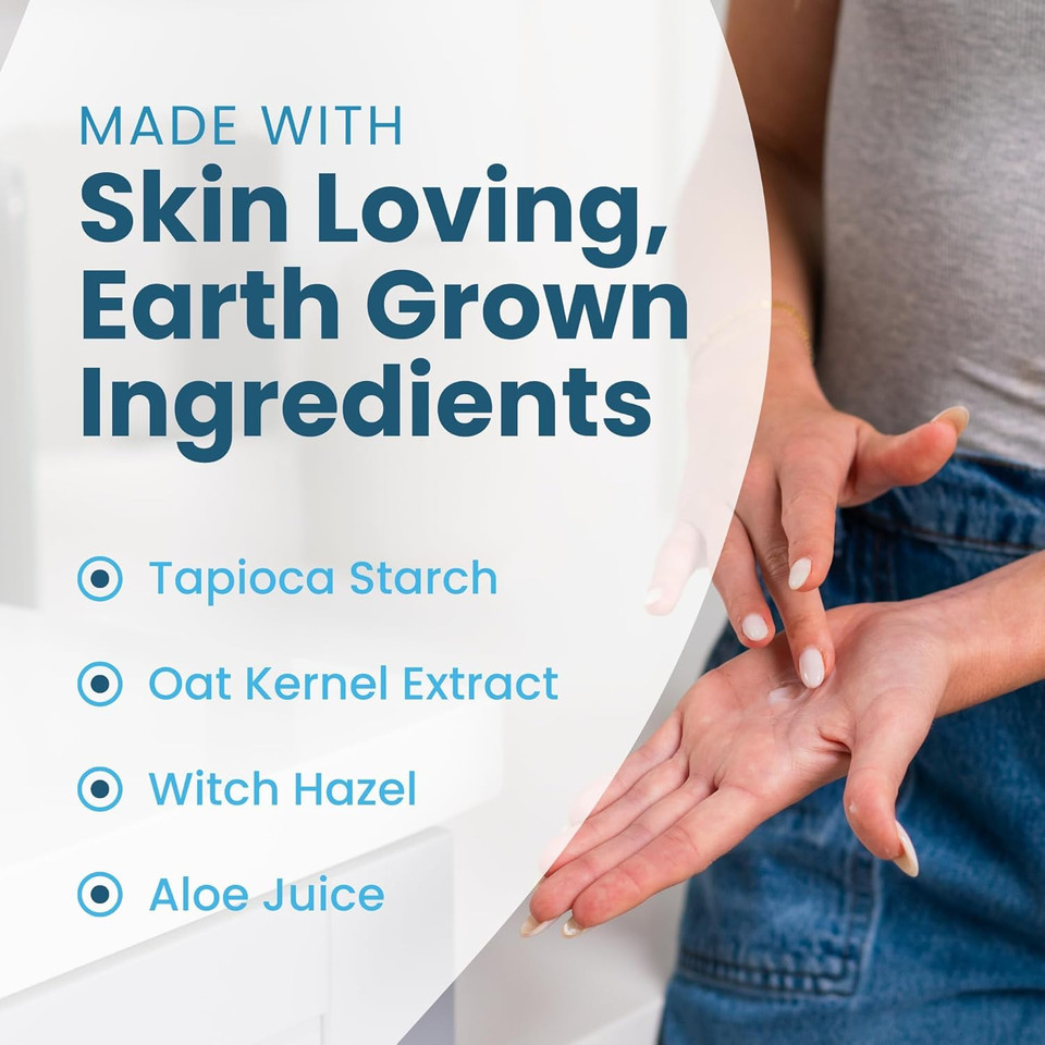 SweatBlock Body Powder Lotion, Anti-Chafing, Talc Free No Mess Body Powder For Men And Women 2 Tubes