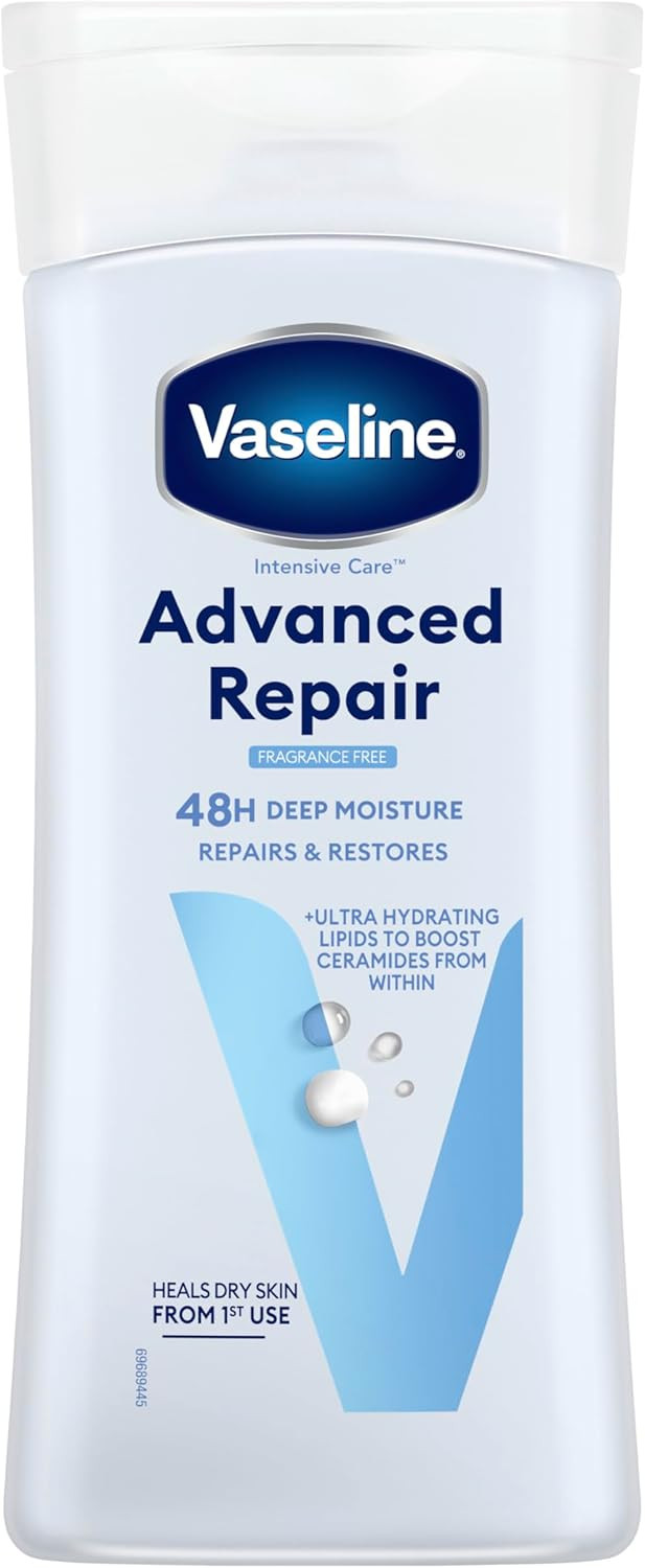 Vaseline Intensive Care Advanced Repair with Vaseline Jelly Body Lotion for Very Dry Skin 200 ml Pack of 3