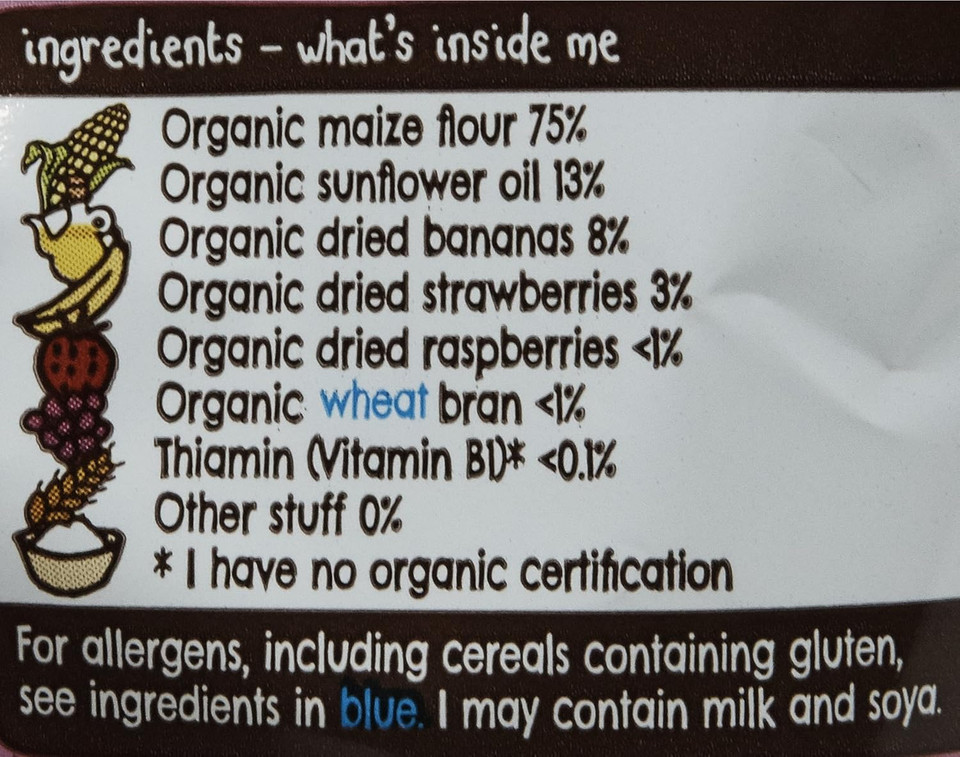 Ella's Kitchen Organic Strawberries and Bananas Puffs, 20g