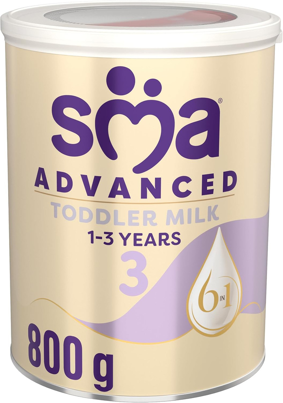 SMA Advanced 3 Growing Up Baby Milk Powder, 1-3 years, 800g (Pack of 1)