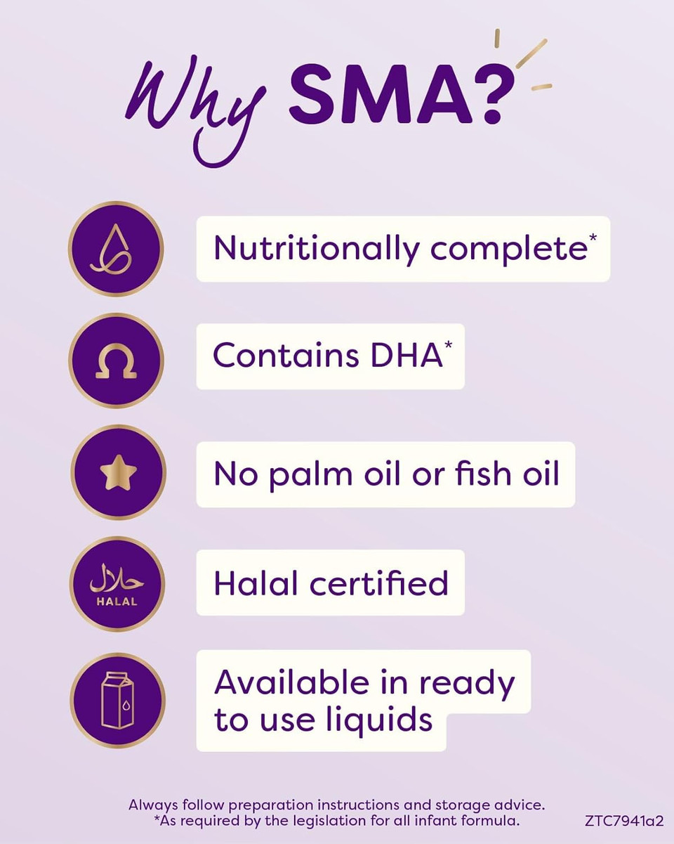 SMA First Infant Baby Milk Powder Formula , from birth , 800 g (Pack of 1)