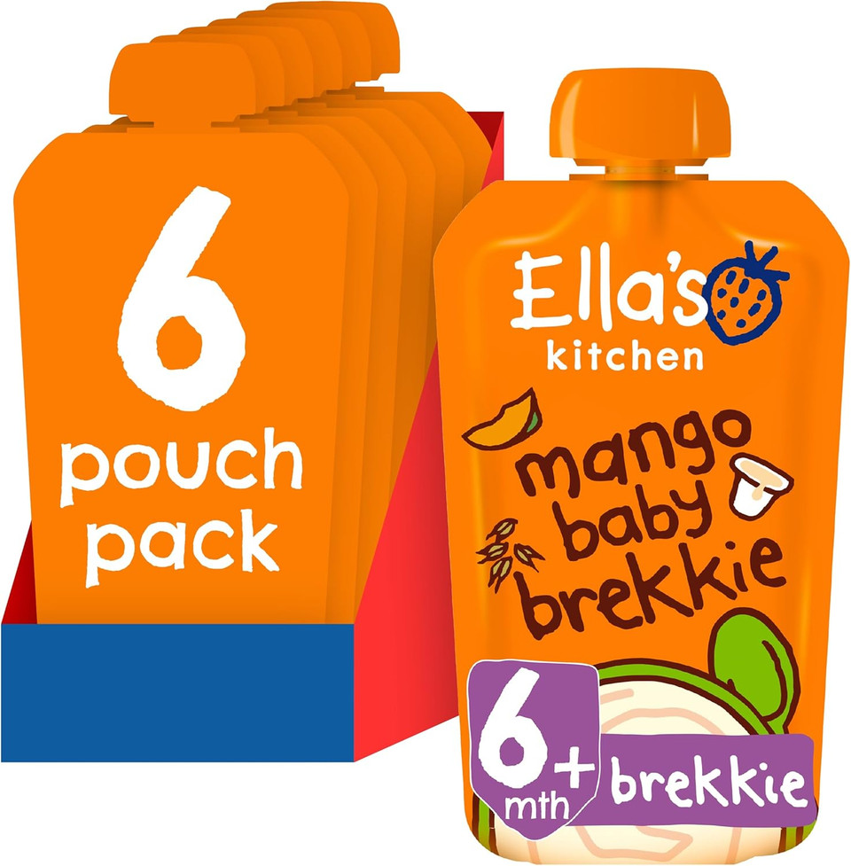 Ella's Kitchen Stage 1 Baby Brekkie - Banana (Pack of 6)