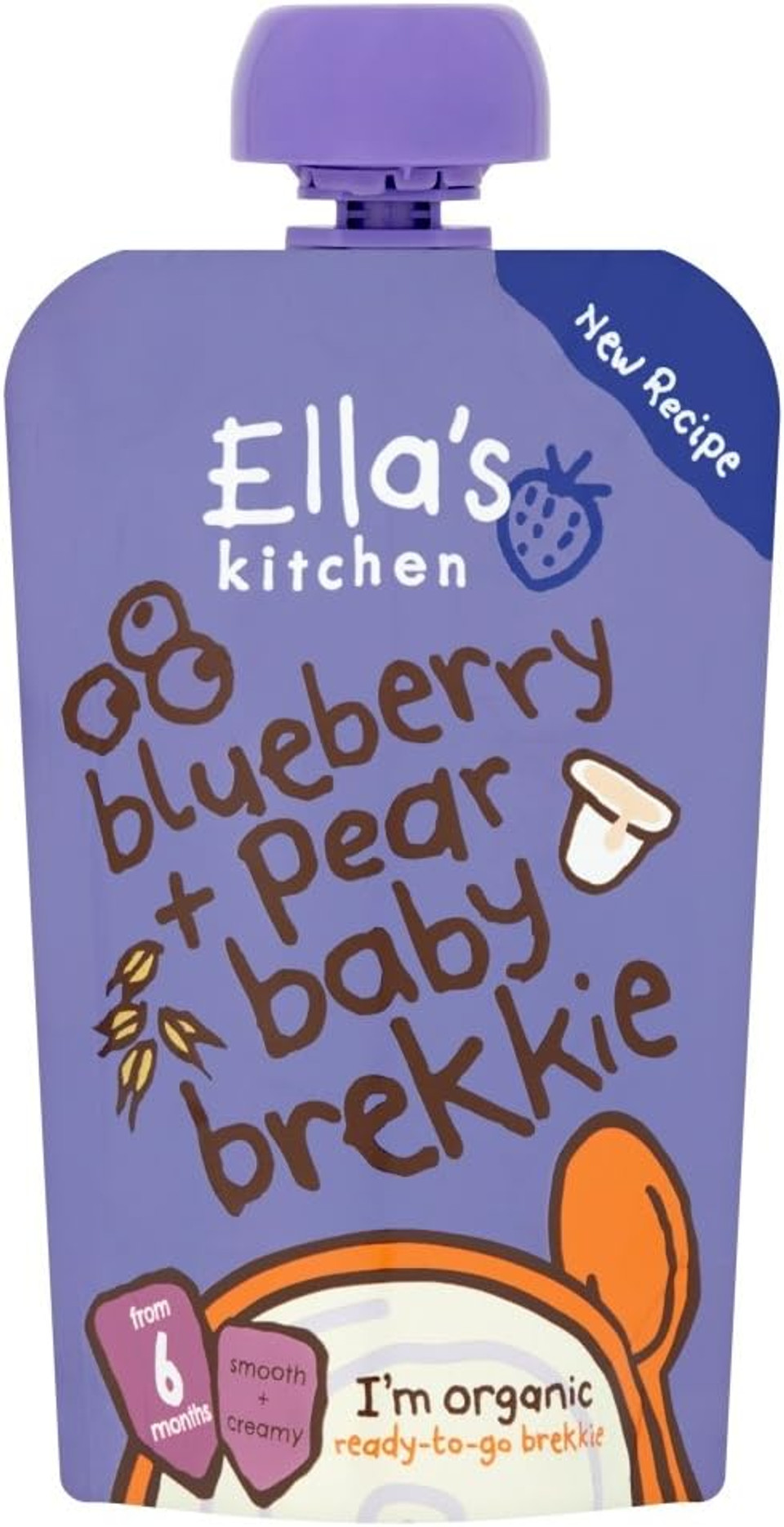 Ellas Kitchen Blueberry & Pear Baby Brekkie, 100g