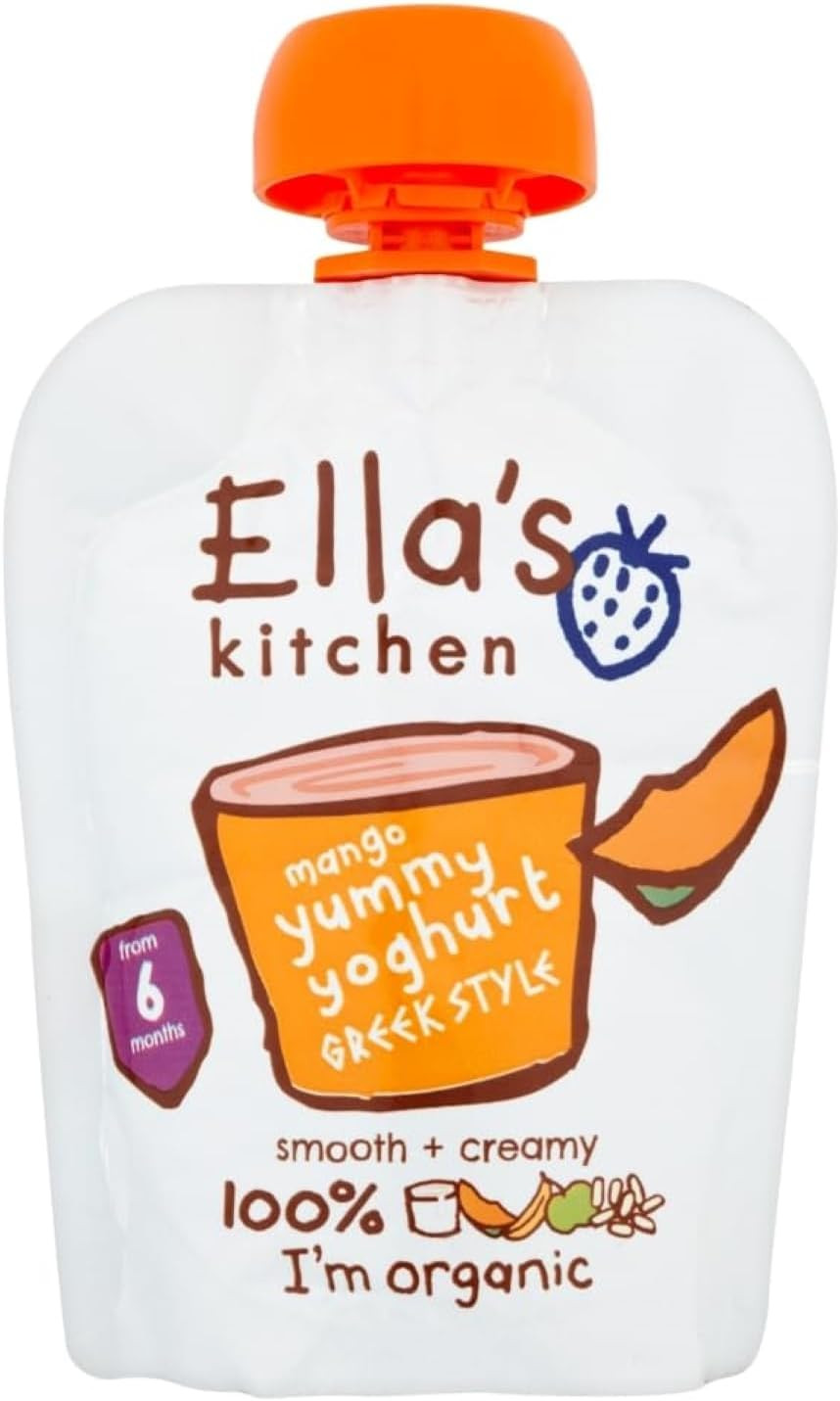 Ella's Kitchen, Organic Mango Yoghurt Greek Style Pouch, 90g