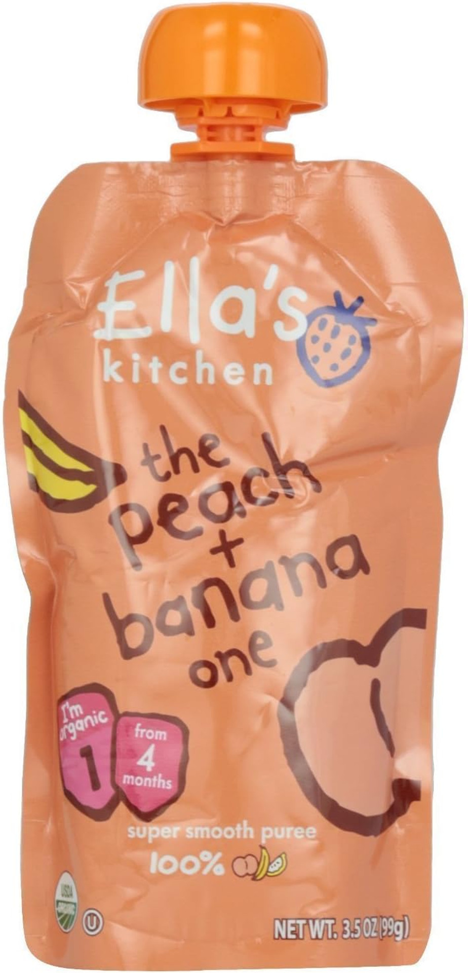 Ella's Kitchen Organic Smooth Pear Puree 70g