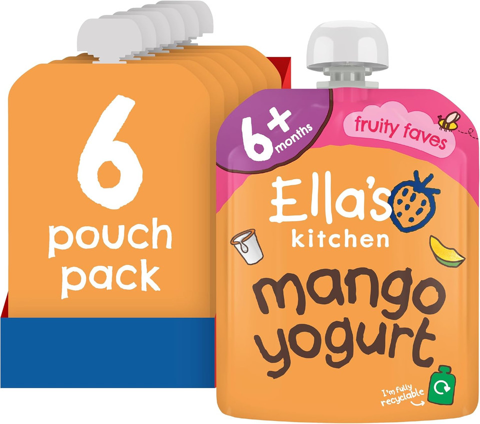 Ella's Kitchen Greek Yoghurt and Mangoes 90 g (Pack of 6)