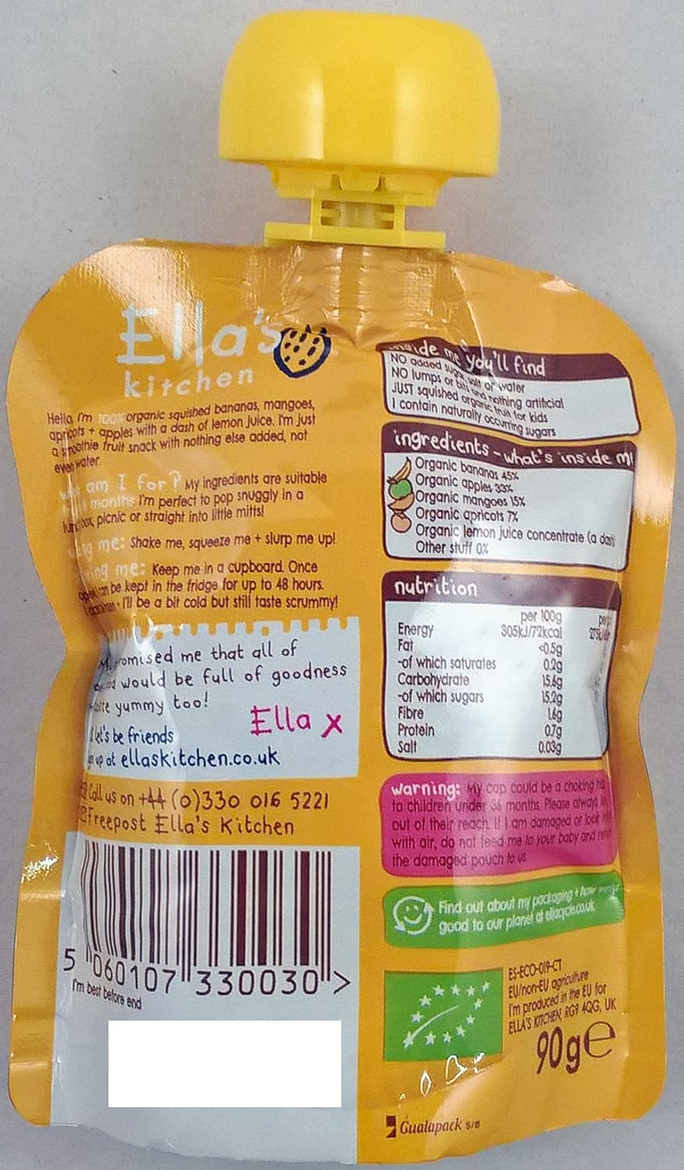 Ella's Kitchen "the yellow one" - 12 x 90g