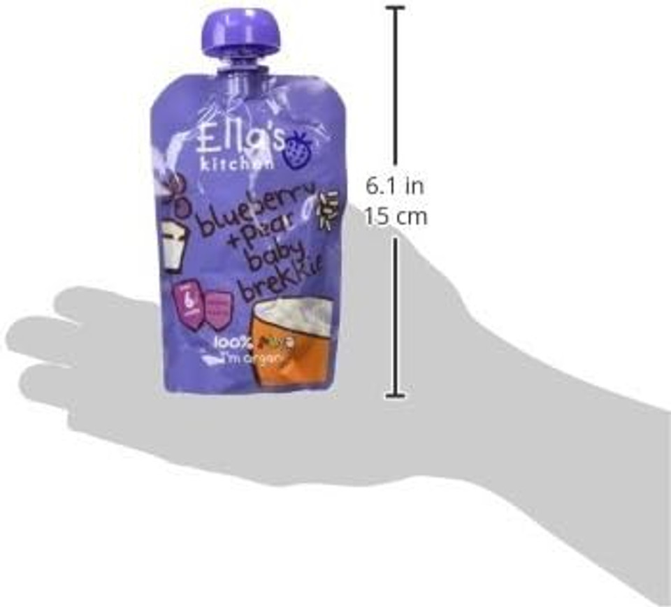 Ellas Kitchen Organic Blueberry and Pear Baby Brekkie, 100 g