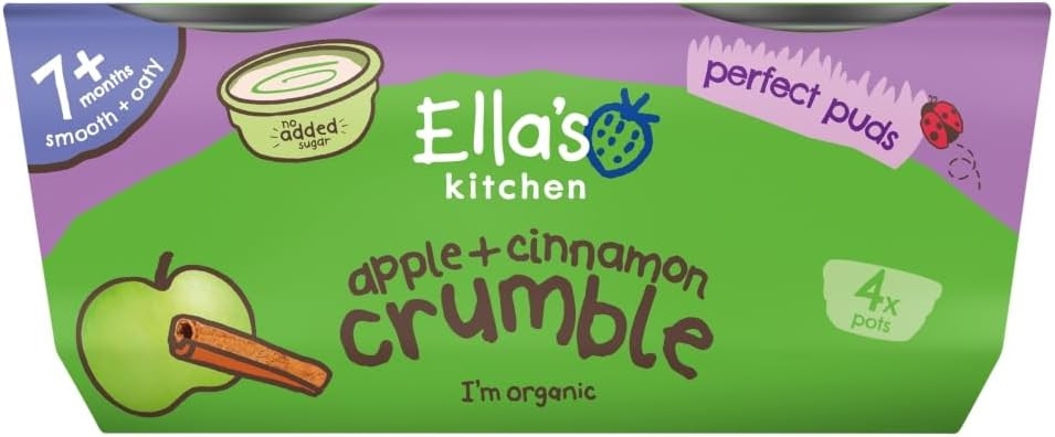 Ella's Kitchen Organic Apple + Cinnamon Crumble 80g
