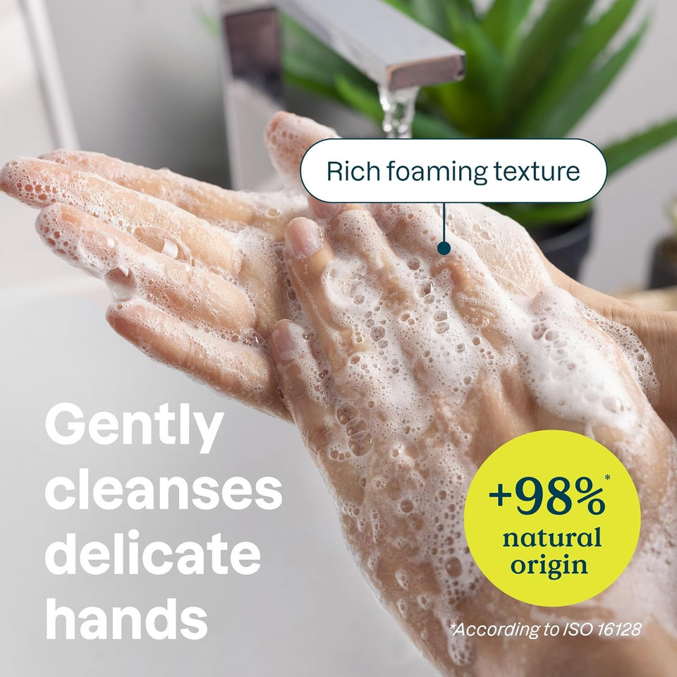 ATTITUDE Hand Soap for Sensitive Skin with Oat and Argan Oil, EWG Verified, Dermatologically Tested, Vegan, 473 mL