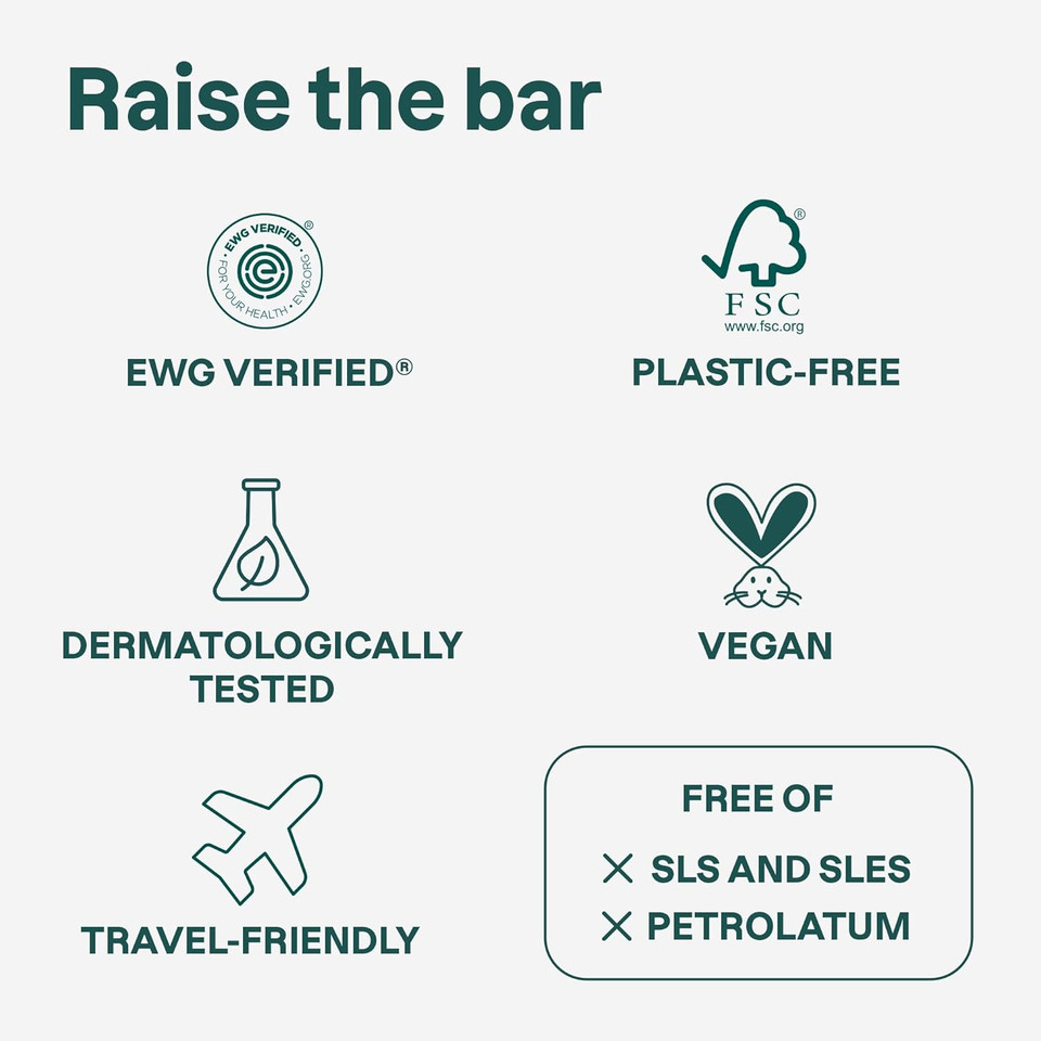 ATTITUDE Body Soap Bar, Natural Origin, Protects and Softens Dry Skin, Coconut & Olive Oils, For Men and Women, EWG verified & Vegan, Sandalwood, 113 g ATTITUDE Body Soap Bar, Natural Origin, Protects and Softens Dry Skin, Coconut & Olive Oils, For Men and Women, EWG verified & Vegan, Sandalwood, 113 g