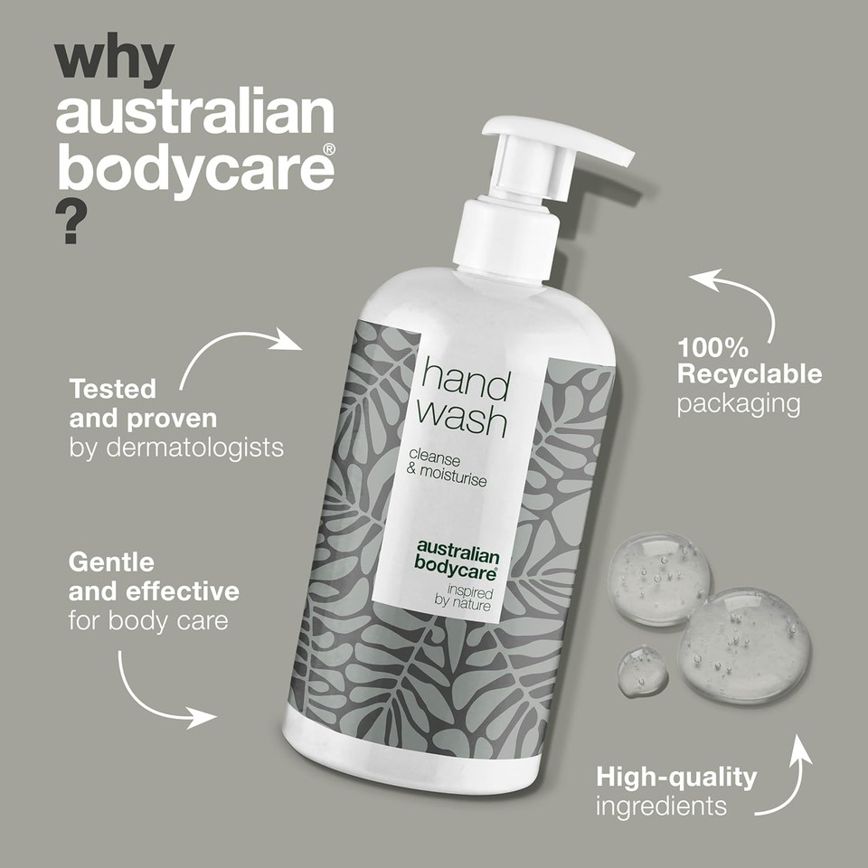 Australian Bodycare Hand Wash  Tea Tree Oil hand wash for effective cleansing of both bacteria and dirt - Do you need a moisturising and effective hand soap? Buy this with 100% natural Tea Tree Oil