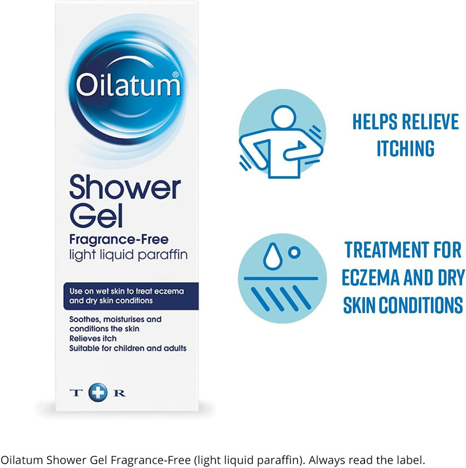 Oilatum Shower Gel Fregrance Free 150 g (Pack of 2)