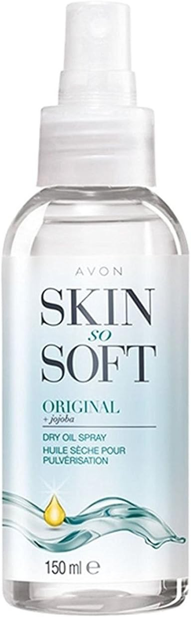 Avon Skin So Soft Original Dry Oil Body Spray with Jojoba 150 ml - Pack of 2