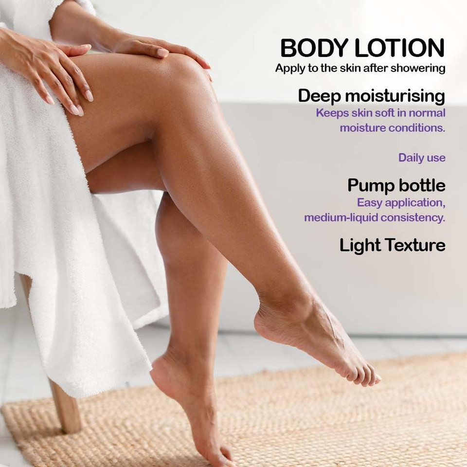 Organic Lavender Moisturizing Body Lotion, 8.8 fl.oz 250 ml, BIO, Luxurious Body Milk, Soothing, Dry skin, Body Care, Lavender Essential oil, Aloe Vera
