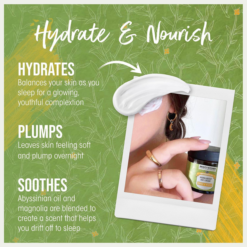 Beauty Kitchen - Hydrating Abyssinian Oil Intense Moisture Facial Oil 30ml - Anti Aging Oil for Glass Skin - Supports Skin Barrier - Vegan/Cruelty Free