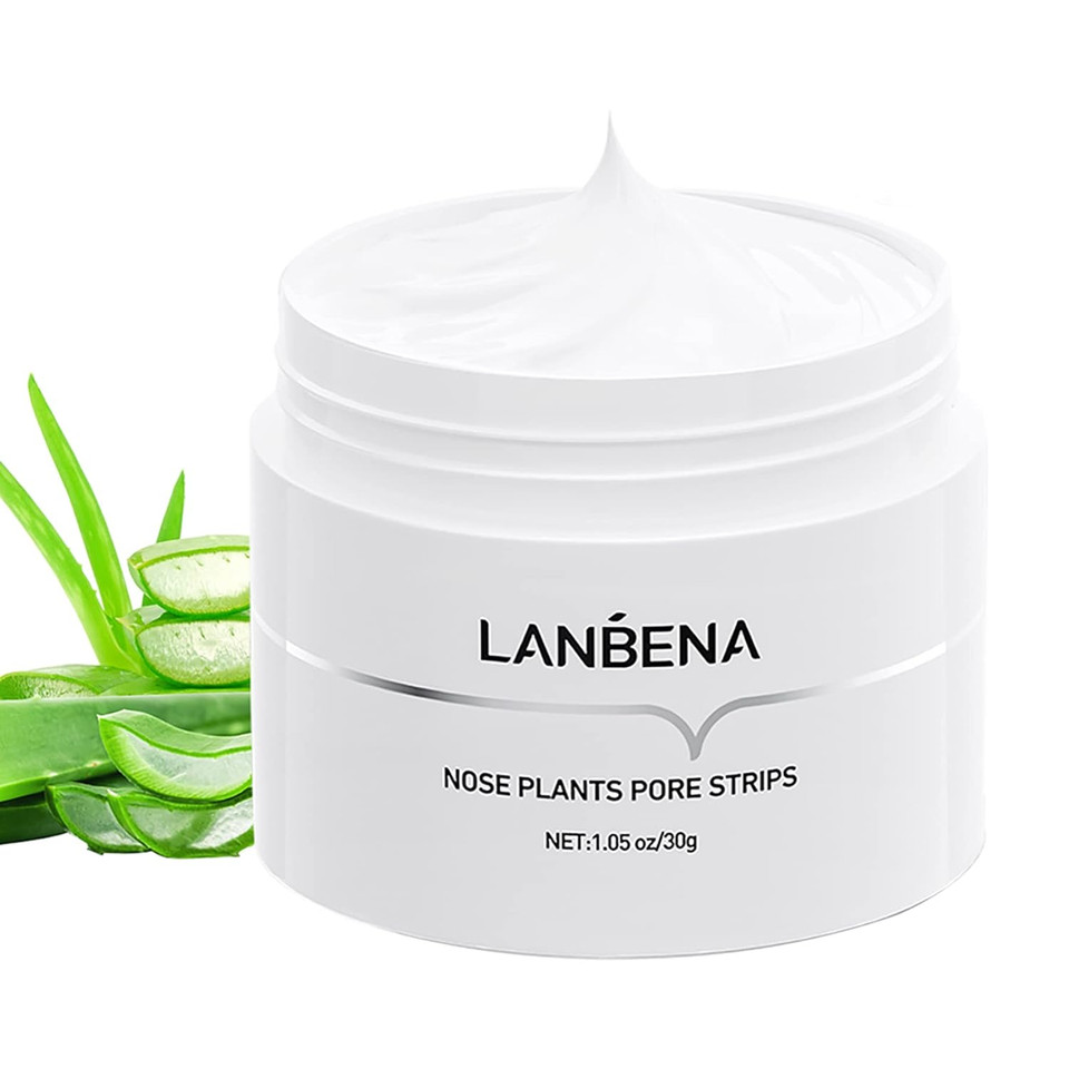 Lanbena Blackhead Mask, Nose Plants Pore Strips Blackhead Remover Mask Peel Off Mask Facial Pore Cleanser Purifying Face Mask Nose Strips (1.05Oz/30G)0.53 Ounce (Pack Of 2)