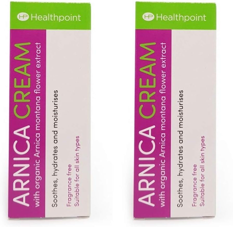 Healthpoint Arnica Cream With Organic Arnica Montana Flower Extract Almond Oil and Cocoa Butter (Twin Pack)