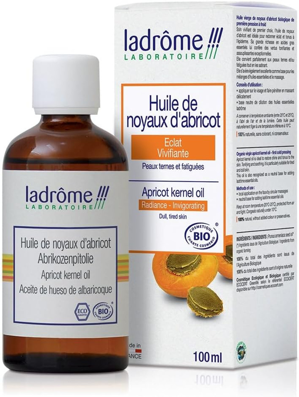 Ladrôme Organic Apricot Kernel Botanical Oil 100ml