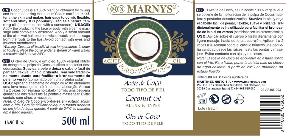 Marny's Coconut Oil 500Ml