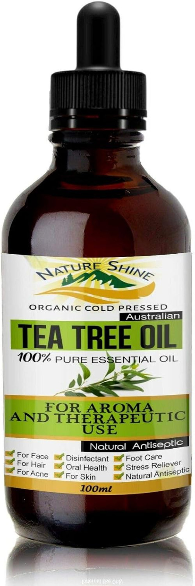 Australian Tea Tree Organic Certified 100% Pure Essential Oil Aromatherapy 100ML