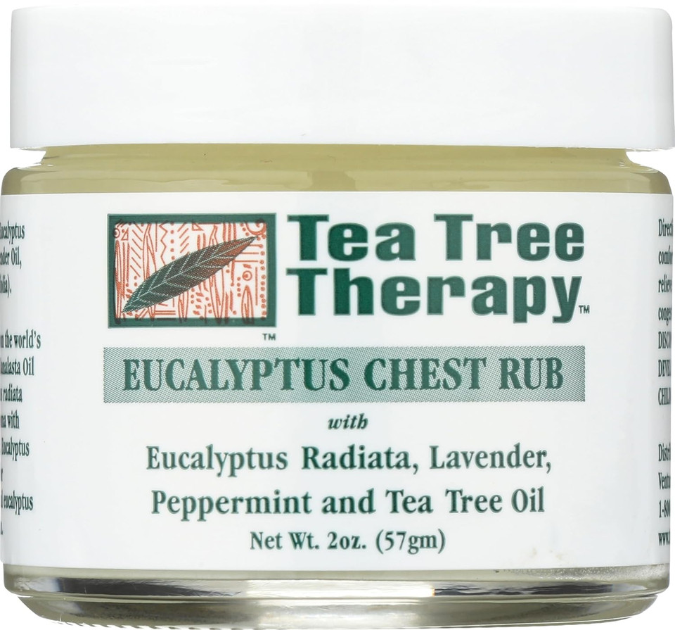 Tea Tree Therapy Eucalyptus Australian Chest Oil, Lavender Peppermint and Tea Tree, 2 Ounce